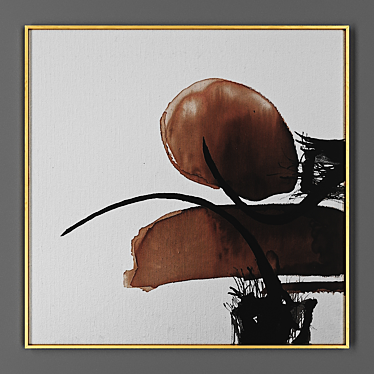 Elegant Framed Artwork 3D model image 1 