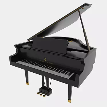 Elegance in Harmony: Steinway Piano 3D model image 1 