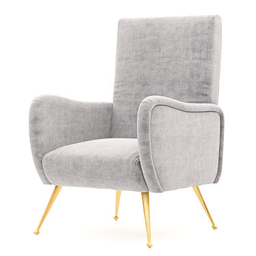 Turin: a Luxurious Armchair 3D model image 1 