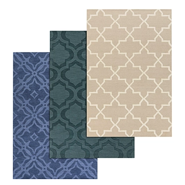 Luxurious Carpet Set: Premium Quality, Multiple Textures 3D model image 1 
