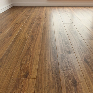 Premium Oak Parquet Laminate Flooring 3D model image 1 