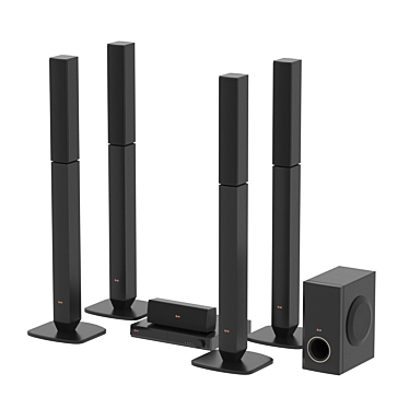 LG Home Theater System 3D model image 1 