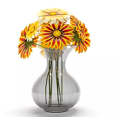 3D High-Poly Flower for Decor 3D model image 1 