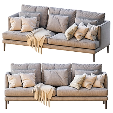 Paraiso Bonaldo Sofa: Stylish and Comfortable 3D model image 1 