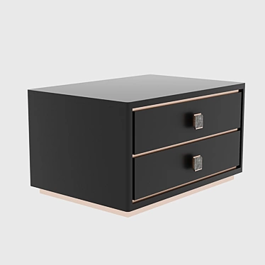 Custom-made Bedside Cabinet | 645x450x450 Dimensions 3D model image 1 