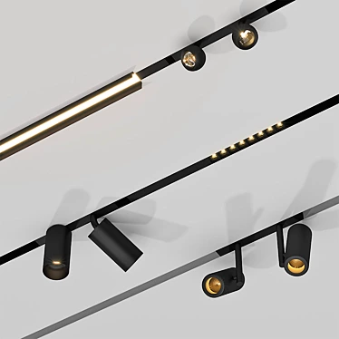 Modular Light Spot Kit: Track LED System 3D model image 1 