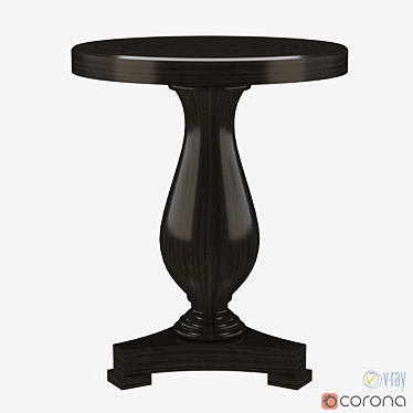 Luxury Ralph Lauren Side Table 3D model image 1 
