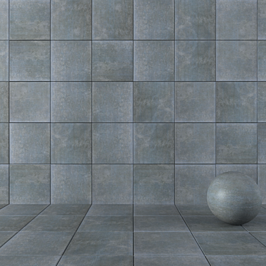 Cemento Anthracite Concrete Wall Tiles 3D model image 1 