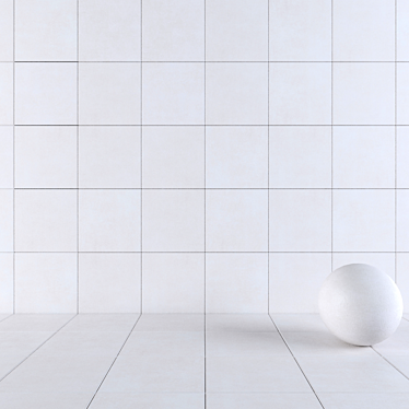 Modern Concrete Wall Tiles 3D model image 1 