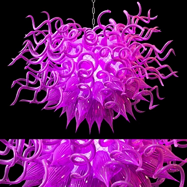 Jellyfish Tentacles Chandelier 3D model image 1 