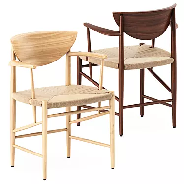 Scandinavian Elegance: Drawn HM4 Chair 3D model image 1 