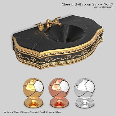 Vintage Basin Set | Vray & Corona 3D model image 1 