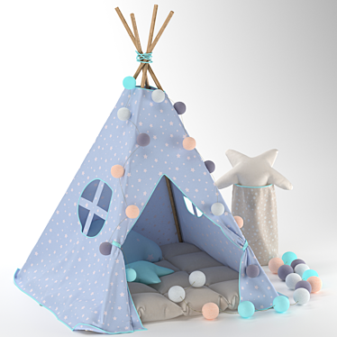 Children's Adventure Teepee 3D model image 1 