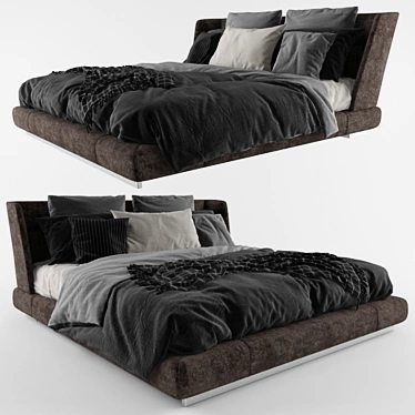 Creed Bed: Modern Elegance in Your Bedroom 3D model image 1 