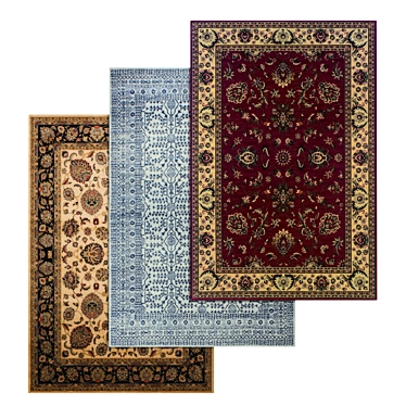 Luxury Carpet Set for Stunning Interiors 3D model image 1 