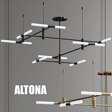 Modern Altona Design Lamps 3D model image 1 
