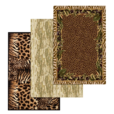 Luxury Carpet Set: High-Quality Textures - 3D Model 3D model image 1 