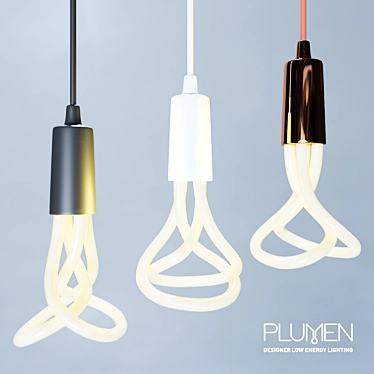 Plumen LED Bulb & Pendant Set 3D model image 1 