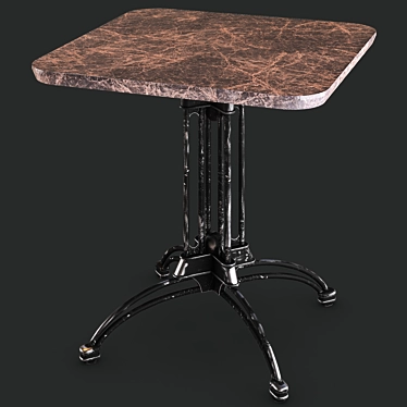 Minimalistic Poly Table 3D model image 1 