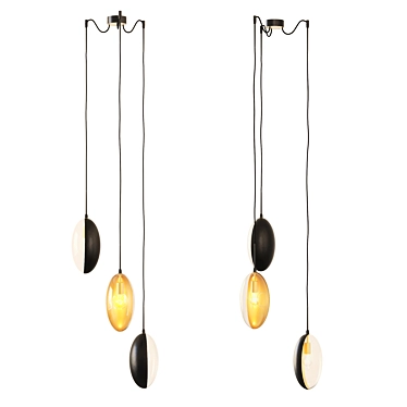 Elegance in Suspension: Oona 03 Pendant 3D model image 1 