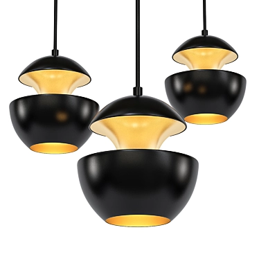 Ultra Black Pendant Light 3D model image 1 