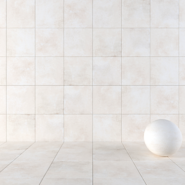 Modern Concrete Wall Tiles Set 3D model image 1 