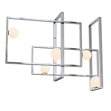 Mondrian Glass Ceiling Light 3D model image 1 