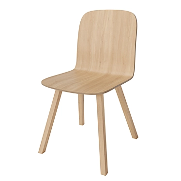 Palm veneer dining chair