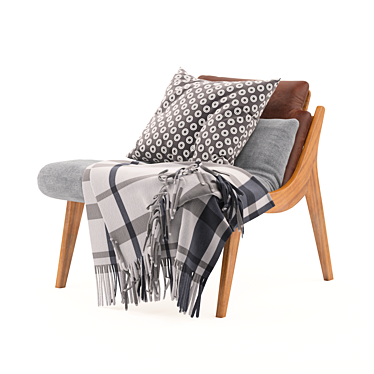 Elegant Lerici Armchair | Luxurious Comfort 3D model image 1 