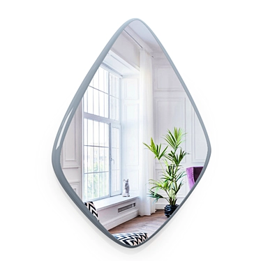 Aquilone III: Timelessly Elegant Wall Mirror 3D model image 1 