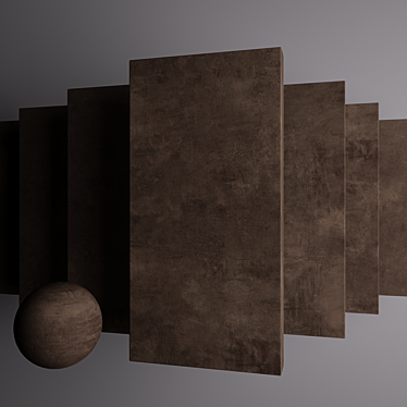 Ares Brown Concrete Set | 10 HD Textures 3D model image 1 