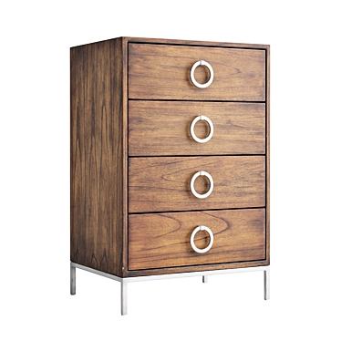 Lucette 3-Drawer Chest 3D model image 1 