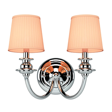 Elegant Nickel Newport Wall Sconce 3D model image 1 