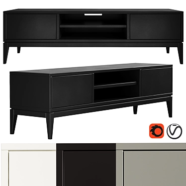 Dantone Home Austin TV Stand 3D model image 1 