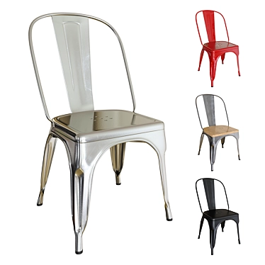 Xavier Pauchard Tolix Chair: Industrial Elegance for Any Space 3D model image 1 