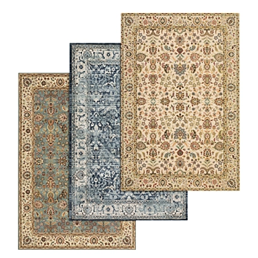 Luxury Carpet Set: High-Quality Textures 3D model image 1 