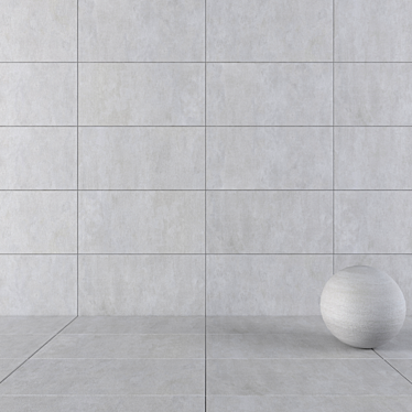  Savoy Grey Concrete Wall Tiles 3D model image 1 