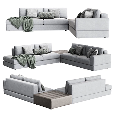 ABACO Corner Sofa - Ultimate Comfort and Style 3D model image 1 