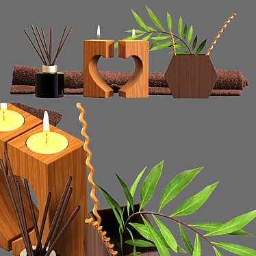 Heartwood Candle Holder 3D model image 1 