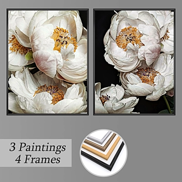 Stunning 3-Piece Wall Art Set 3D model image 1 