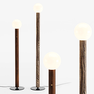 Elegant Porada Lum Floor Lamp 3D model image 1 