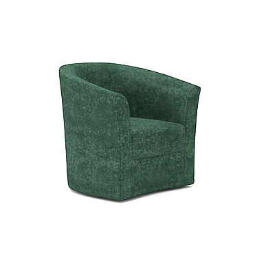 Belgian Yoyo Armchair: 180° Swivel, Customizable Finish 3D model image 1 