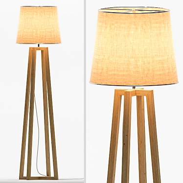 Contemporary Floor Lamp | 1640mm Height | 430mm Diameter 3D model image 1 