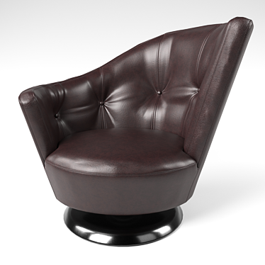 Luxury Arabella Leather Chair 3D model image 1 