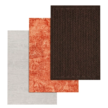 Luxury Carpets Set - High-quality Textures 3D model image 1 
