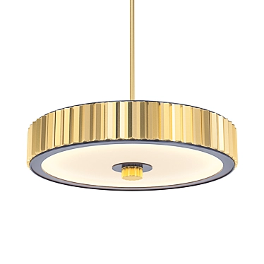 Elegant Paramount Drum Pendant 3D model image 1 