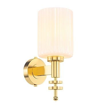 Elegant Gold Wall Lamp - Ponza 3D model image 1 