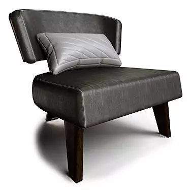 Modern Wood Armchair for Quality Comfort 3D model image 1 