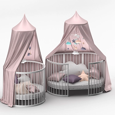 Transformable Children's Bed 3D model image 1 