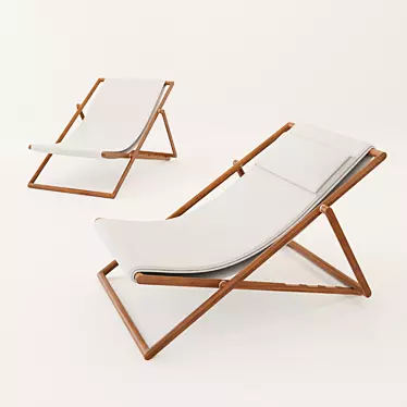Elegant Portofino Collection: Folding Chairs & Outdoor Sofas 3D model image 1 